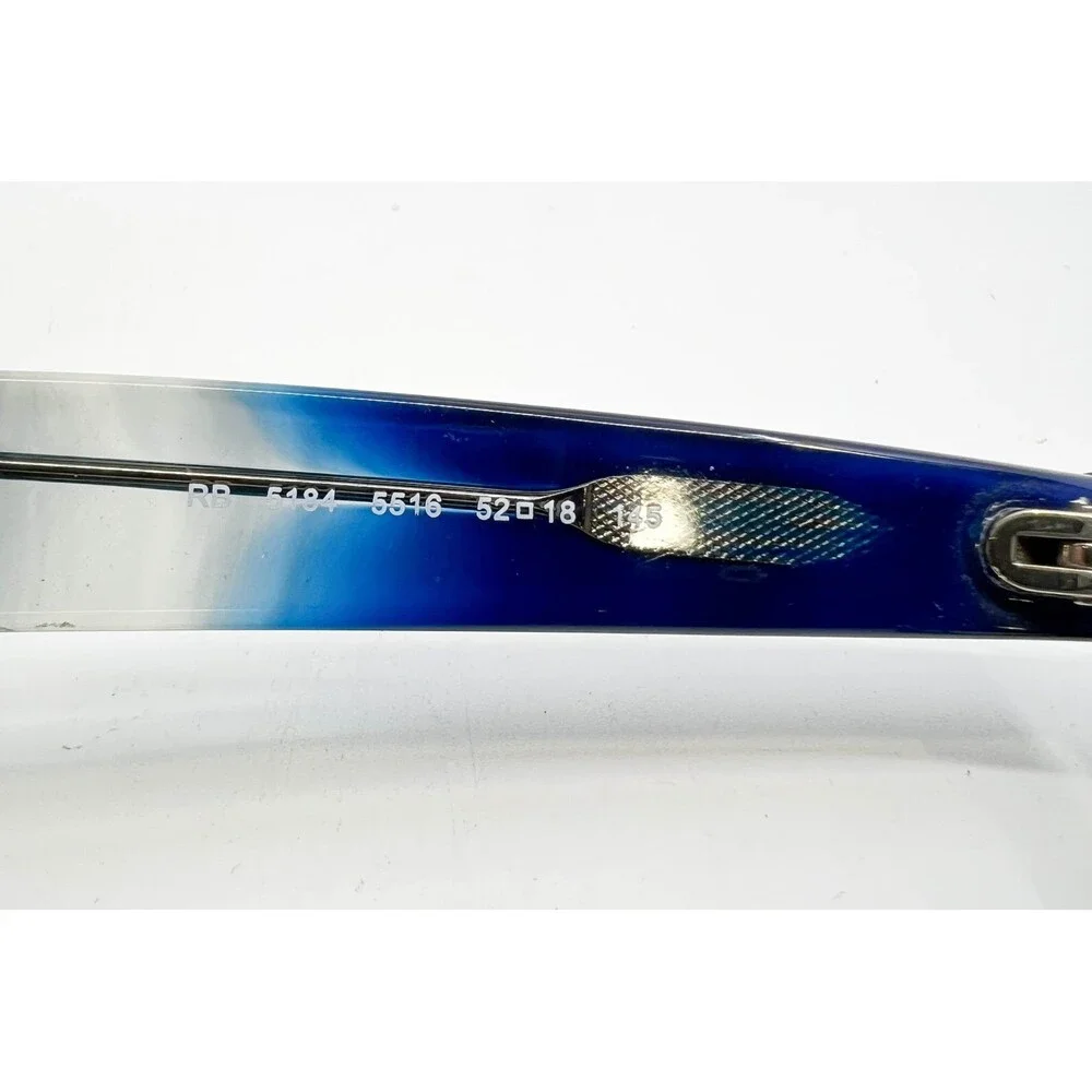 Ray-Ban Eyeglasses Frames Unisex Blue Gradient Wayfarer RB 5184 52-18-145